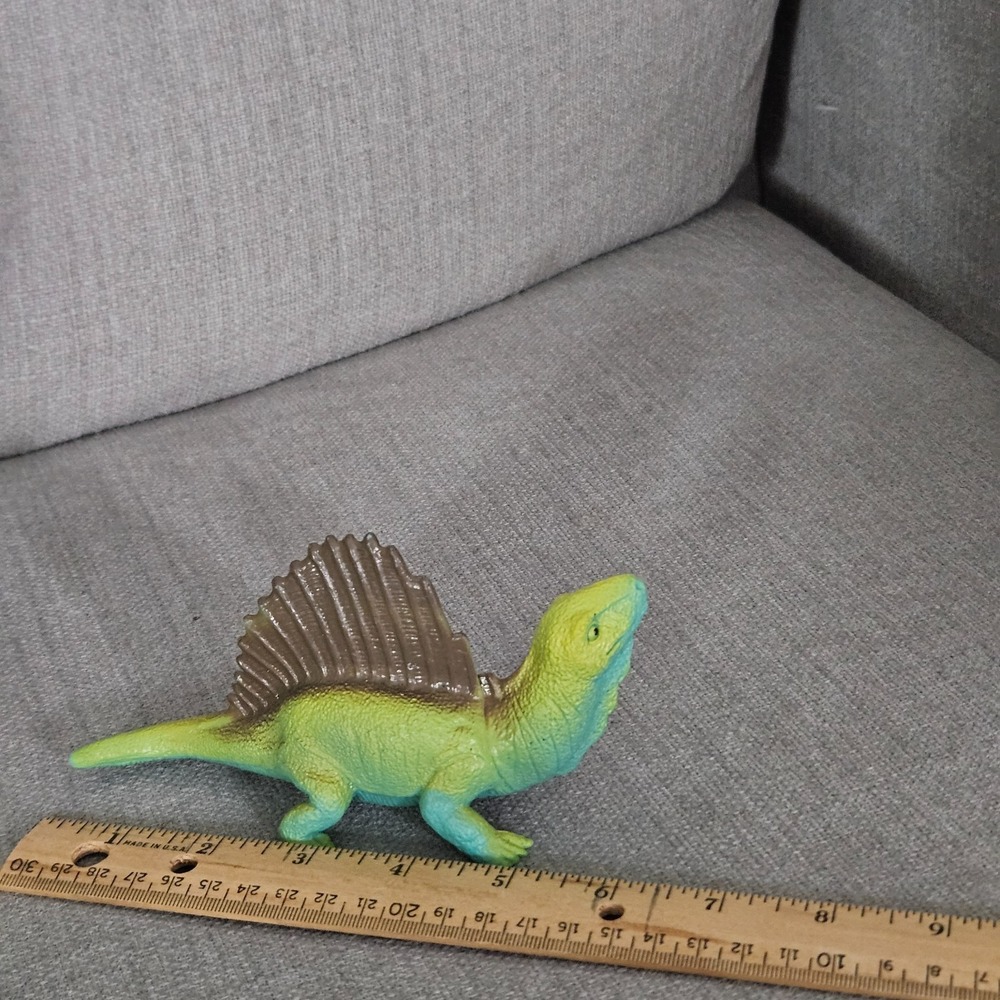 Greenbrier Int'l Dimetrodon Green Dinosaur Toy Figure - Picture 5 of 6